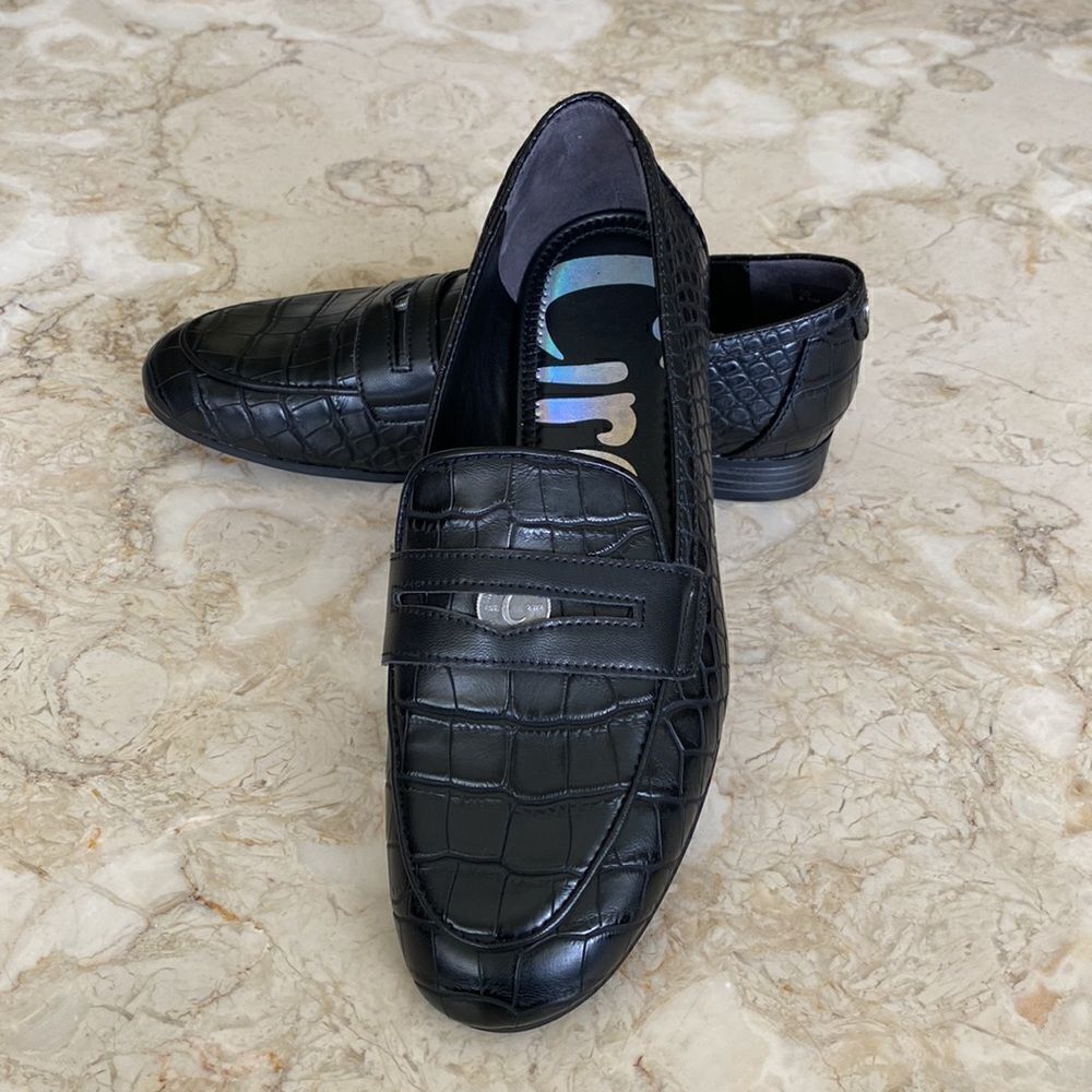 Circus by Sam Edelman Hannon Croc Embossed Penny Loafers
